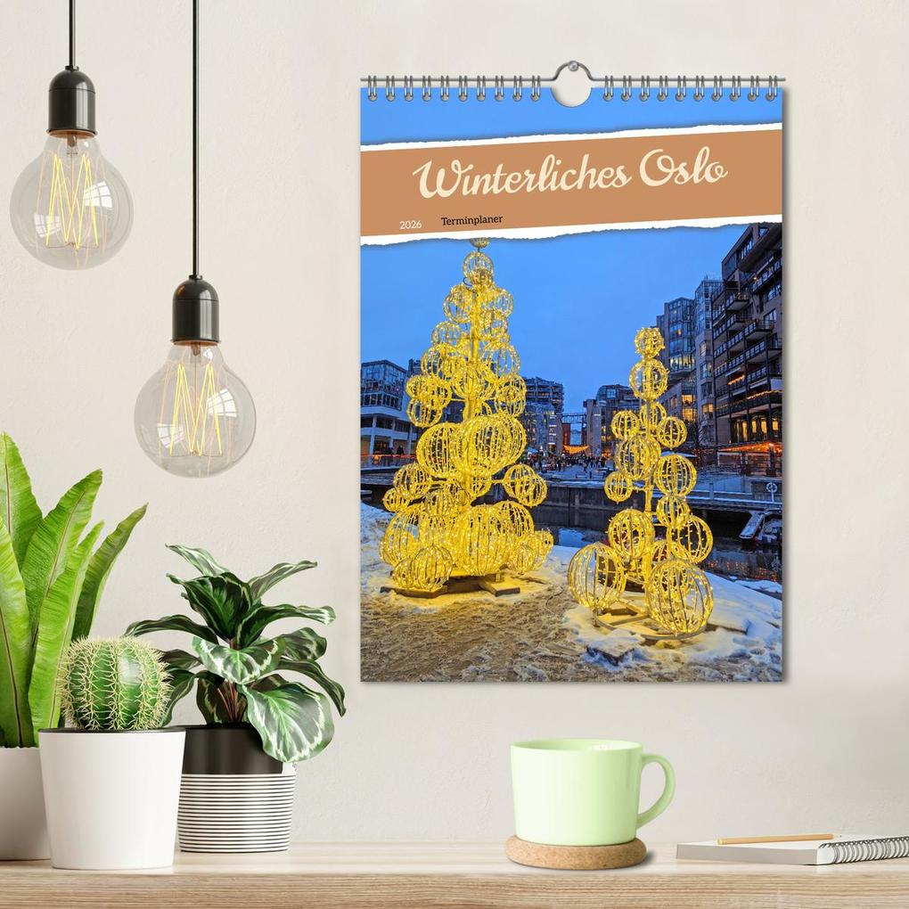 Weitere Ansicht: Winterliches Oslo - Terminplaner (Wandkalender 2026 DIN A4 hoch), CALVENDO Monatskalender | Denise Graupner, Calvendo