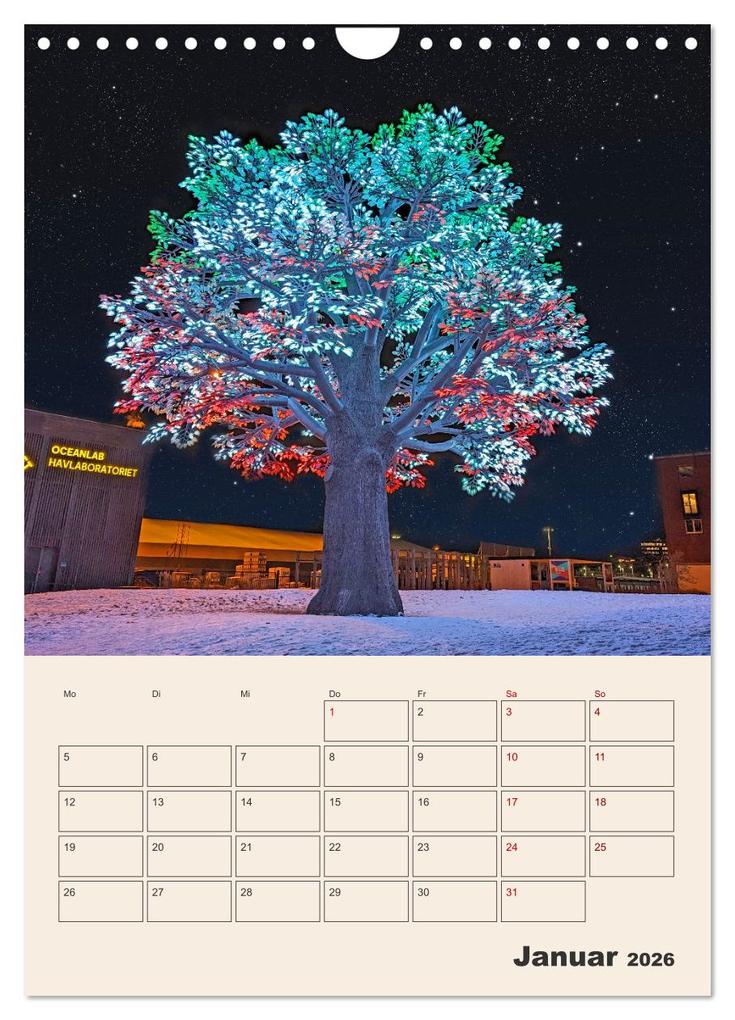 Weitere Ansicht: Winterliches Oslo - Terminplaner (Wandkalender 2026 DIN A4 hoch), CALVENDO Monatskalender | Denise Graupner, Calvendo