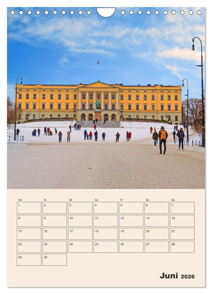 Weitere Ansicht: Winterliches Oslo - Terminplaner (Wandkalender 2026 DIN A4 hoch), CALVENDO Monatskalender | Denise Graupner, Calvendo