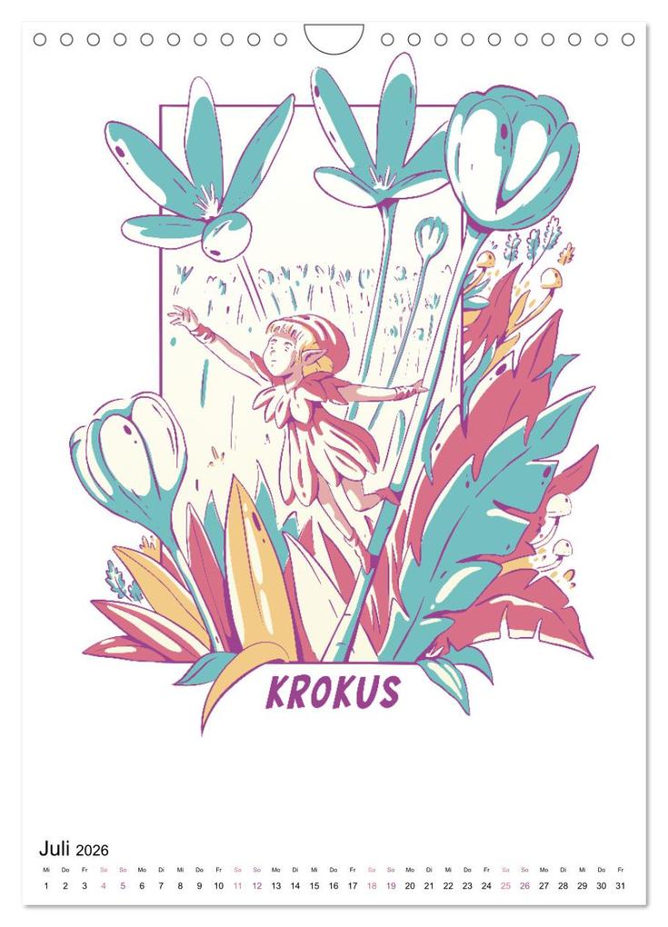 Weitere Ansicht: Wunderwelt der Blumen (Wandkalender 2026 DIN A4 hoch), CALVENDO Monatskalender | Luca Schmidt, Calvendo