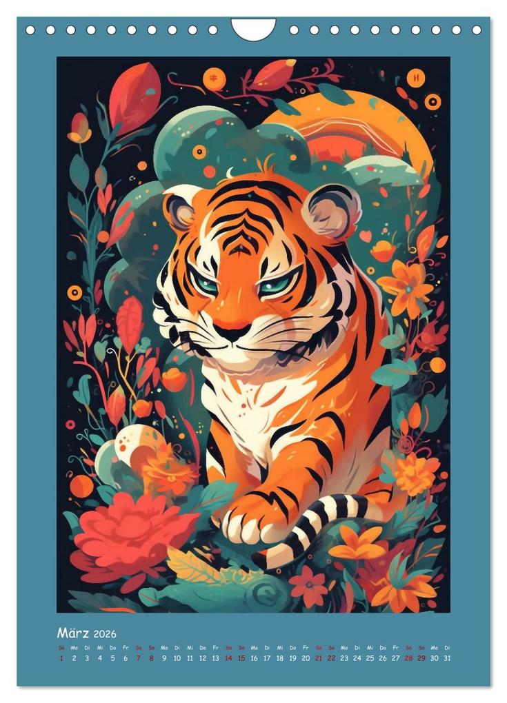 Weitere Ansicht: Chinesischer Tierkreis (Wandkalender 2026 DIN A4 hoch), CALVENDO Monatskalender | Calvendo, Kerstin Waurick