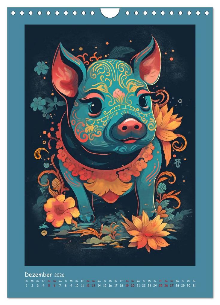 Weitere Ansicht: Chinesischer Tierkreis (Wandkalender 2026 DIN A4 hoch), CALVENDO Monatskalender | Calvendo, Kerstin Waurick