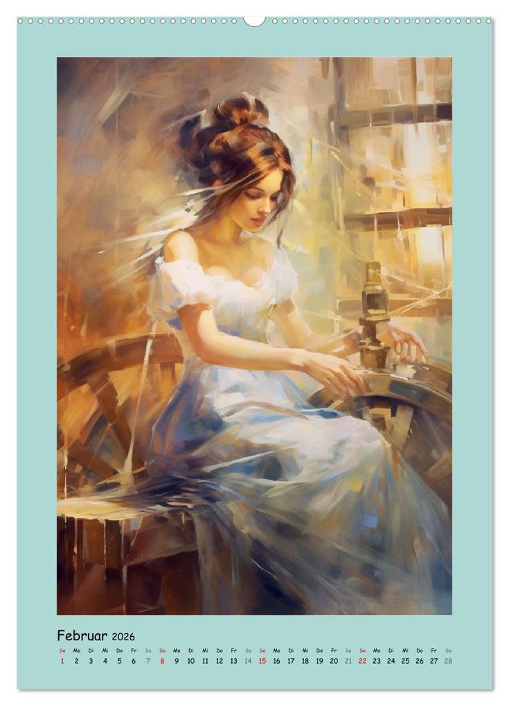 Weitere Ansicht: Zauberhafte Märchenillustrationen im Romantik-Stil (hochwertiger Premium Wandkalender 2026 DIN A2 hoch), Kunstdruck in Hochglanz | Calvendo, Rose Hurley