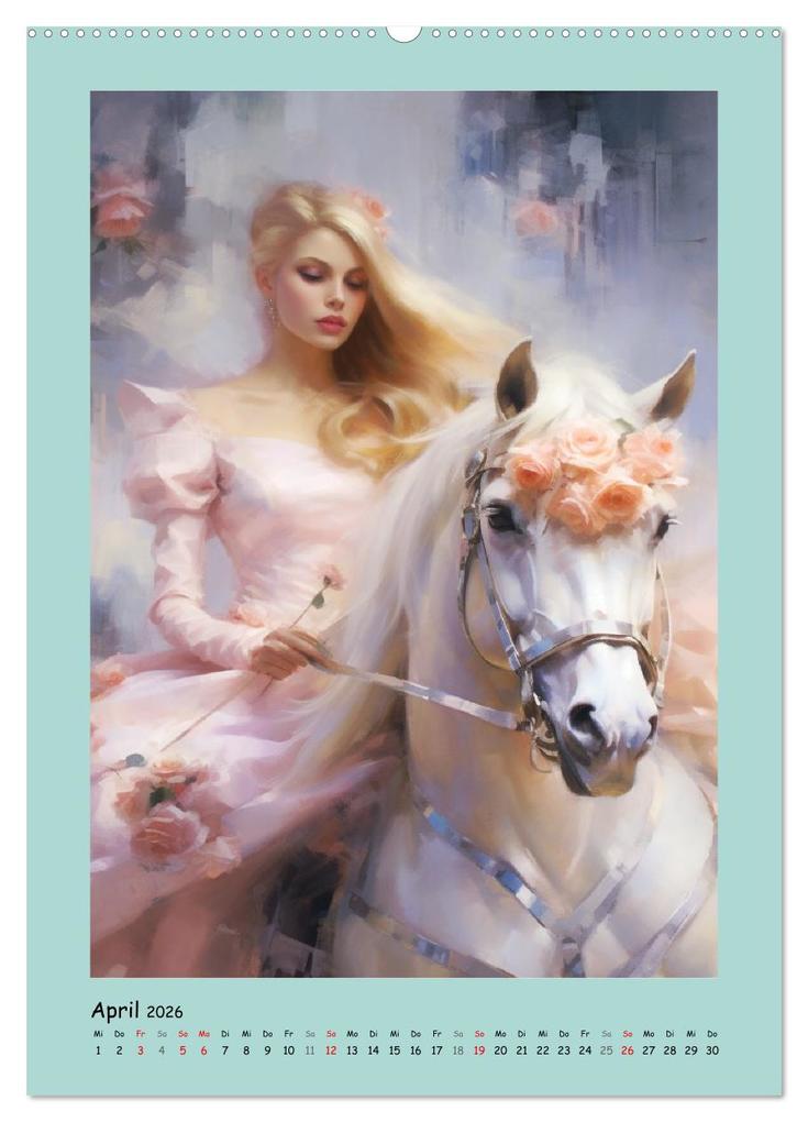 Weitere Ansicht: Zauberhafte Märchenillustrationen im Romantik-Stil (hochwertiger Premium Wandkalender 2026 DIN A2 hoch), Kunstdruck in Hochglanz | Calvendo, Rose Hurley