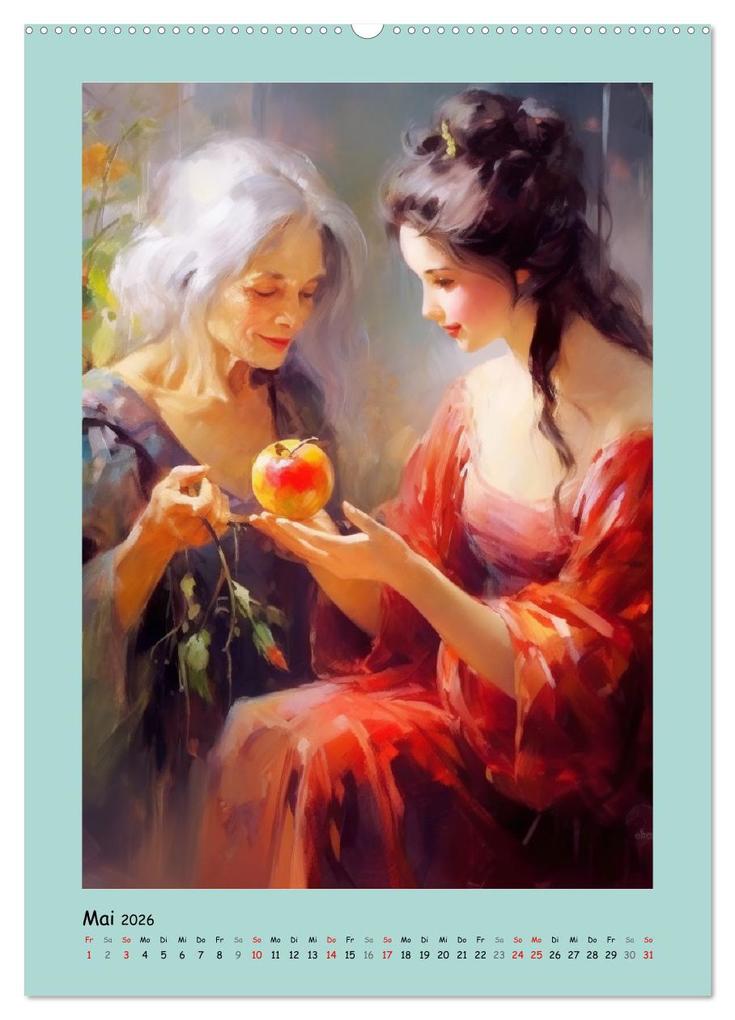 Weitere Ansicht: Zauberhafte Märchenillustrationen im Romantik-Stil (hochwertiger Premium Wandkalender 2026 DIN A2 hoch), Kunstdruck in Hochglanz | Calvendo, Rose Hurley