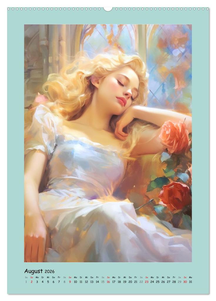 Weitere Ansicht: Zauberhafte Märchenillustrationen im Romantik-Stil (hochwertiger Premium Wandkalender 2026 DIN A2 hoch), Kunstdruck in Hochglanz | Calvendo, Rose Hurley