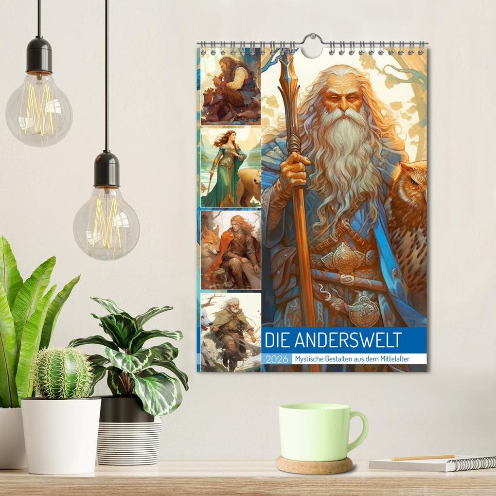 Weitere Ansicht: Die Anderswelt. Mystische Gestalten aus dem Mittelalter (Wandkalender 2026 DIN A4 hoch), CALVENDO Monatskalender | Calvendo, Rose Hurley