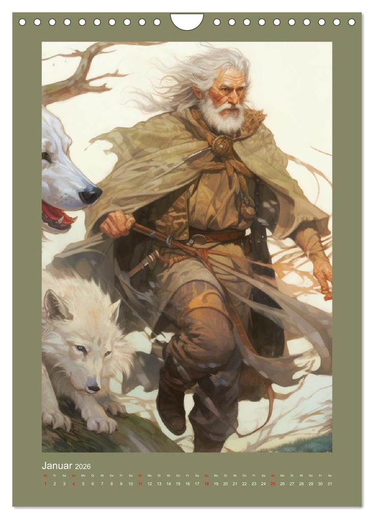 Weitere Ansicht: Die Anderswelt. Mystische Gestalten aus dem Mittelalter (Wandkalender 2026 DIN A4 hoch), CALVENDO Monatskalender | Calvendo, Rose Hurley