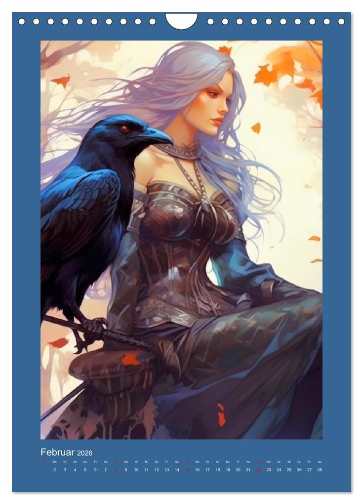 Weitere Ansicht: Die Anderswelt. Mystische Gestalten aus dem Mittelalter (Wandkalender 2026 DIN A4 hoch), CALVENDO Monatskalender | Calvendo, Rose Hurley