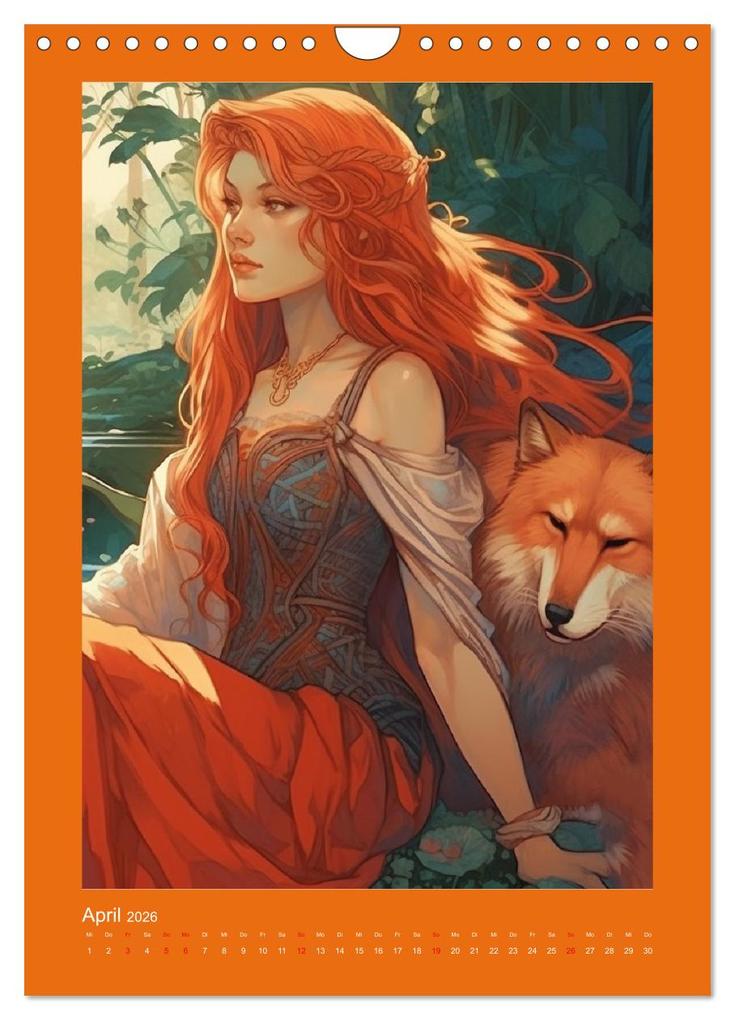 Weitere Ansicht: Die Anderswelt. Mystische Gestalten aus dem Mittelalter (Wandkalender 2026 DIN A4 hoch), CALVENDO Monatskalender | Calvendo, Rose Hurley