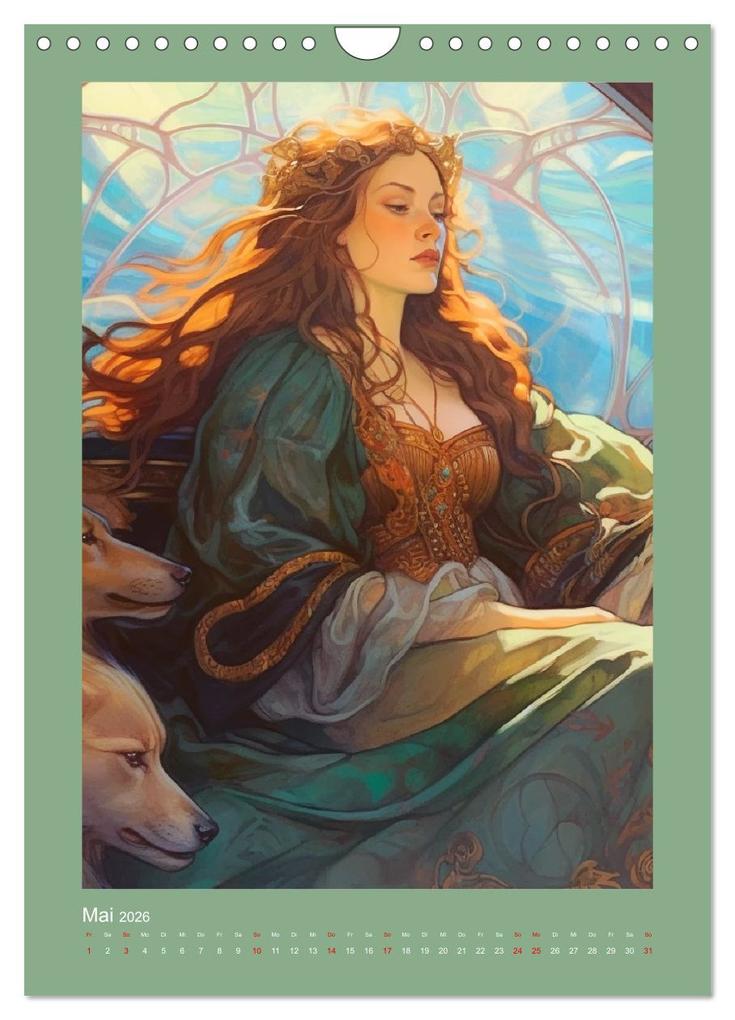 Weitere Ansicht: Die Anderswelt. Mystische Gestalten aus dem Mittelalter (Wandkalender 2026 DIN A4 hoch), CALVENDO Monatskalender | Calvendo, Rose Hurley