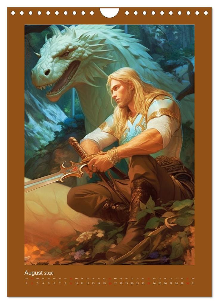 Weitere Ansicht: Die Anderswelt. Mystische Gestalten aus dem Mittelalter (Wandkalender 2026 DIN A4 hoch), CALVENDO Monatskalender | Calvendo, Rose Hurley