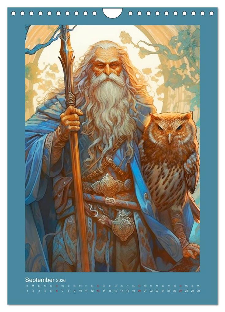 Weitere Ansicht: Die Anderswelt. Mystische Gestalten aus dem Mittelalter (Wandkalender 2026 DIN A4 hoch), CALVENDO Monatskalender | Calvendo, Rose Hurley