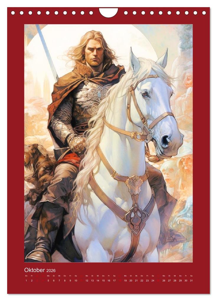 Weitere Ansicht: Die Anderswelt. Mystische Gestalten aus dem Mittelalter (Wandkalender 2026 DIN A4 hoch), CALVENDO Monatskalender | Calvendo, Rose Hurley