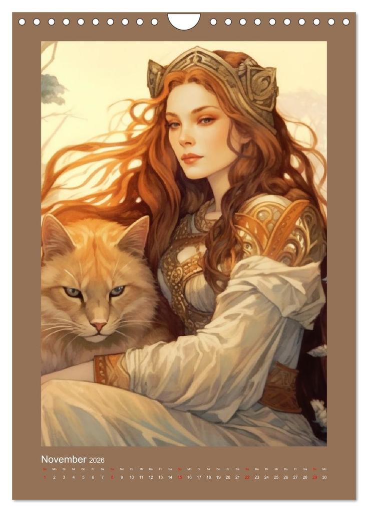 Weitere Ansicht: Die Anderswelt. Mystische Gestalten aus dem Mittelalter (Wandkalender 2026 DIN A4 hoch), CALVENDO Monatskalender | Calvendo, Rose Hurley