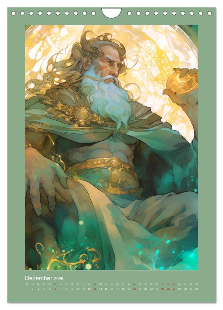 Weitere Ansicht: Die Anderswelt. Mystische Gestalten aus dem Mittelalter (Wandkalender 2026 DIN A4 hoch), CALVENDO Monatskalender | Calvendo, Rose Hurley