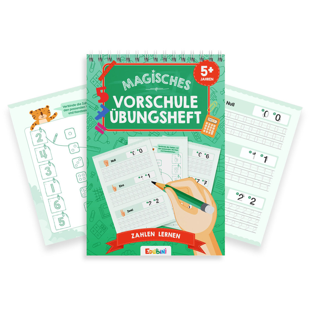 Weitere Ansicht: Edubini - Magisches Vorschule Übungsheft: Zahlen lernen
