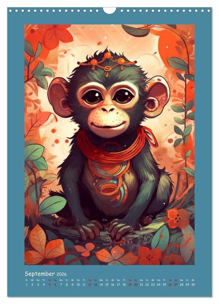 Weitere Ansicht: Chinesischer Tierkreis (Wandkalender 2026 DIN A3 hoch), CALVENDO Monatskalender | Calvendo, Kerstin Waurick