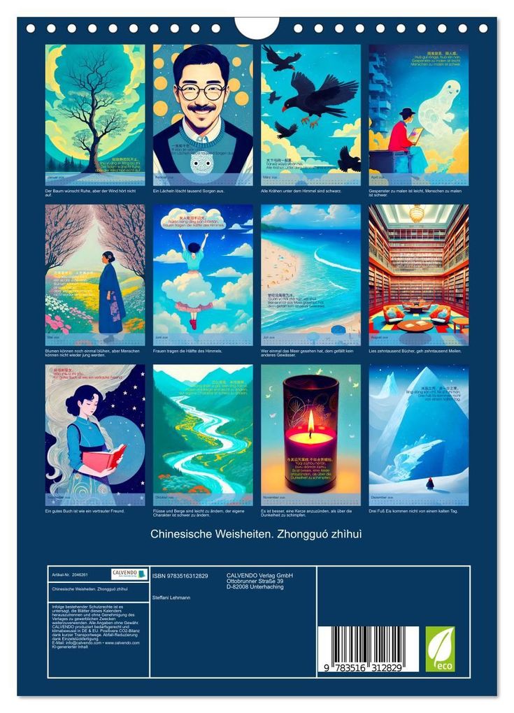 Weitere Ansicht: Chinesische Weisheiten. Zhongguó zhìhuì (Wandkalender 2026 DIN A4 hoch), CALVENDO Monatskalender | Calvendo, Steffani Lehmann