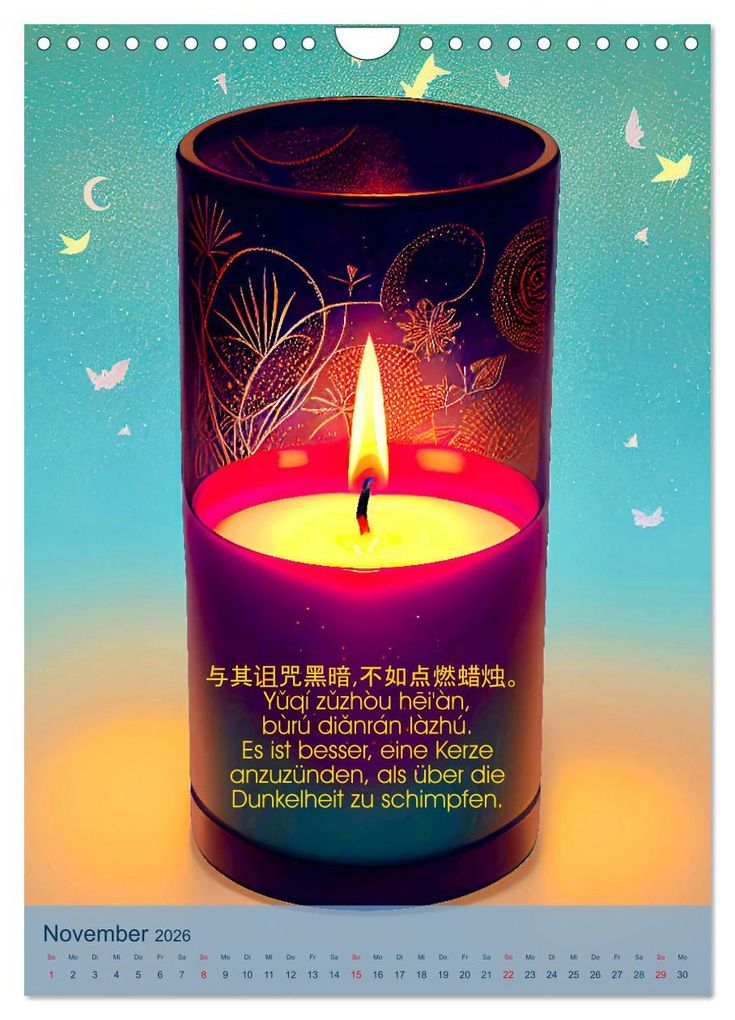 Weitere Ansicht: Chinesische Weisheiten. Zhongguó zhìhuì (Wandkalender 2026 DIN A4 hoch), CALVENDO Monatskalender | Calvendo, Steffani Lehmann