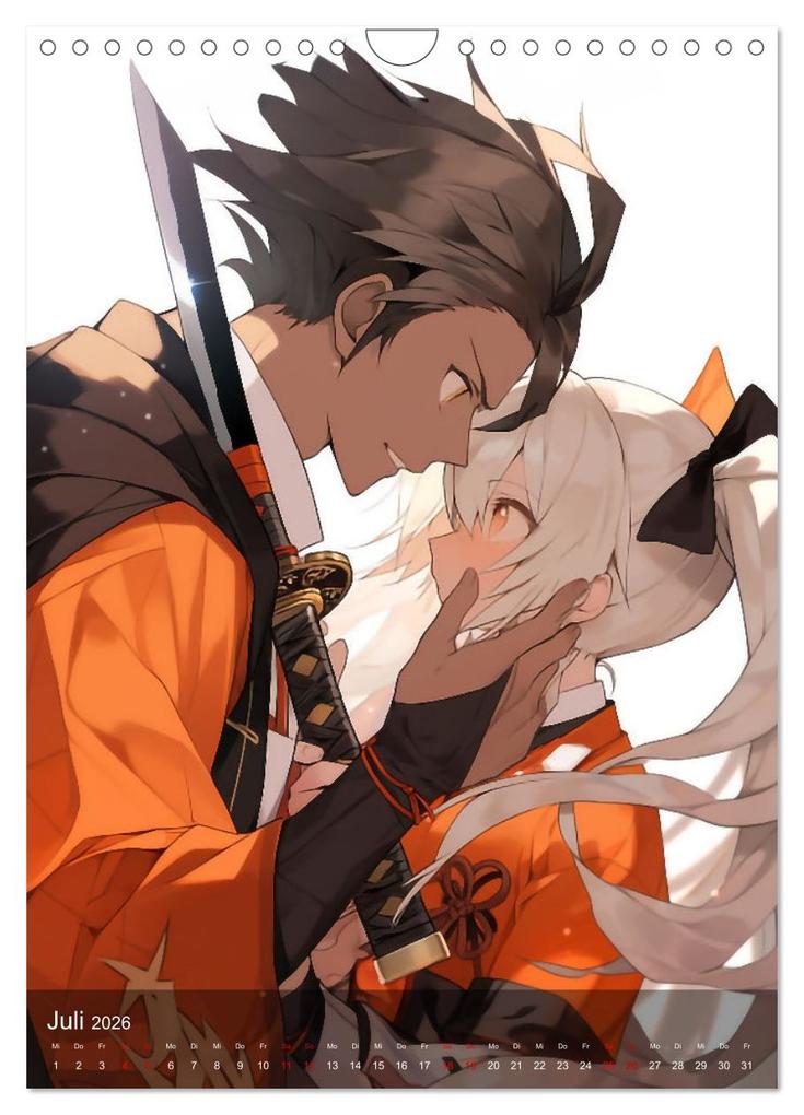 Weitere Ansicht: Verliebt in Manga (Wandkalender 2026 DIN A4 hoch), CALVENDO Monatskalender | Calvendo, Kerstin Waurick