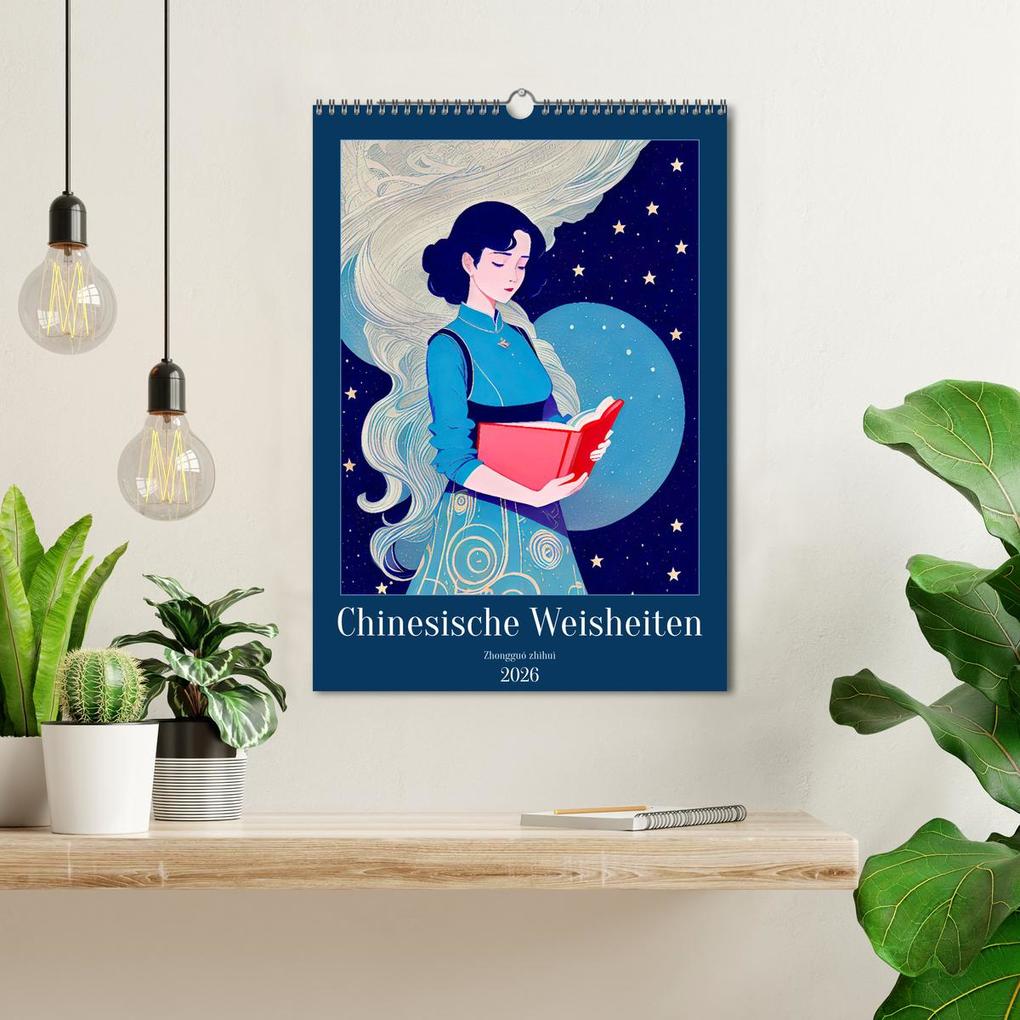 Weitere Ansicht: Chinesische Weisheiten. Zhongguó zhìhuì (Wandkalender 2026 DIN A3 hoch), CALVENDO Monatskalender | Calvendo, Steffani Lehmann