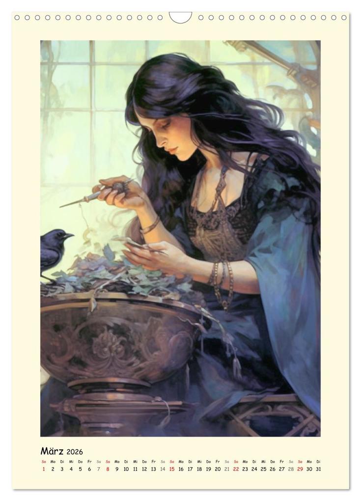 Weitere Ansicht: Zauberland. Der magische Ort hinter dem Schleier (Wandkalender 2026 DIN A3 hoch), CALVENDO Monatskalender | Calvendo, Rose Hurley