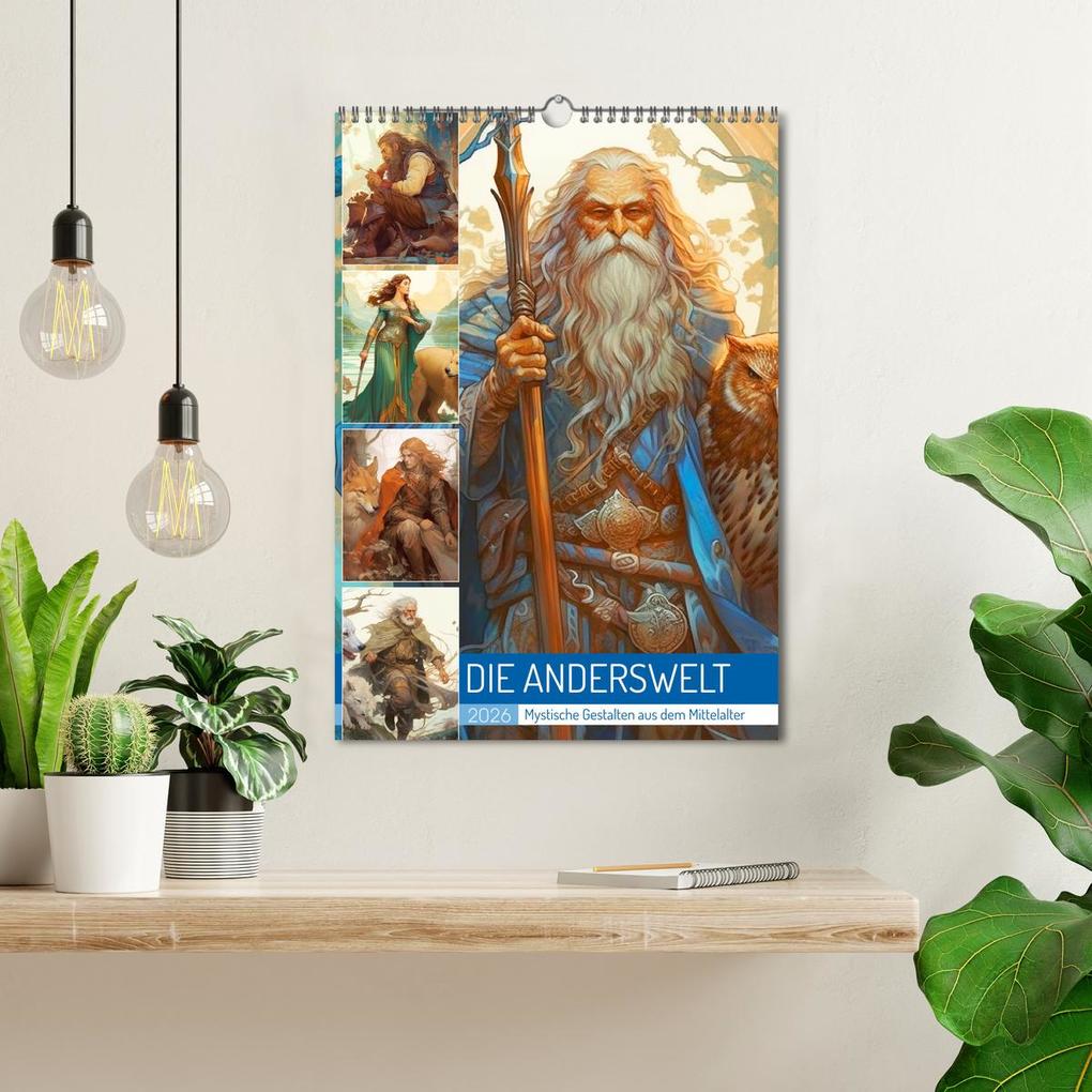Weitere Ansicht: Die Anderswelt. Mystische Gestalten aus dem Mittelalter (Wandkalender 2026 DIN A3 hoch), CALVENDO Monatskalender | Calvendo, Rose Hurley