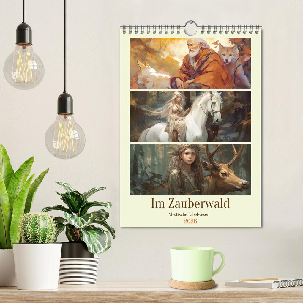 Weitere Ansicht: Im Zauberwald. Mystische Fabelwesen (Wandkalender 2026 DIN A4 hoch), CALVENDO Monatskalender | Calvendo, Rose Hurley