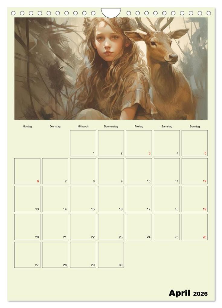 Weitere Ansicht: Im Zauberwald. Mystische Fabelwesen (Wandkalender 2026 DIN A4 hoch), CALVENDO Monatskalender | Calvendo, Rose Hurley
