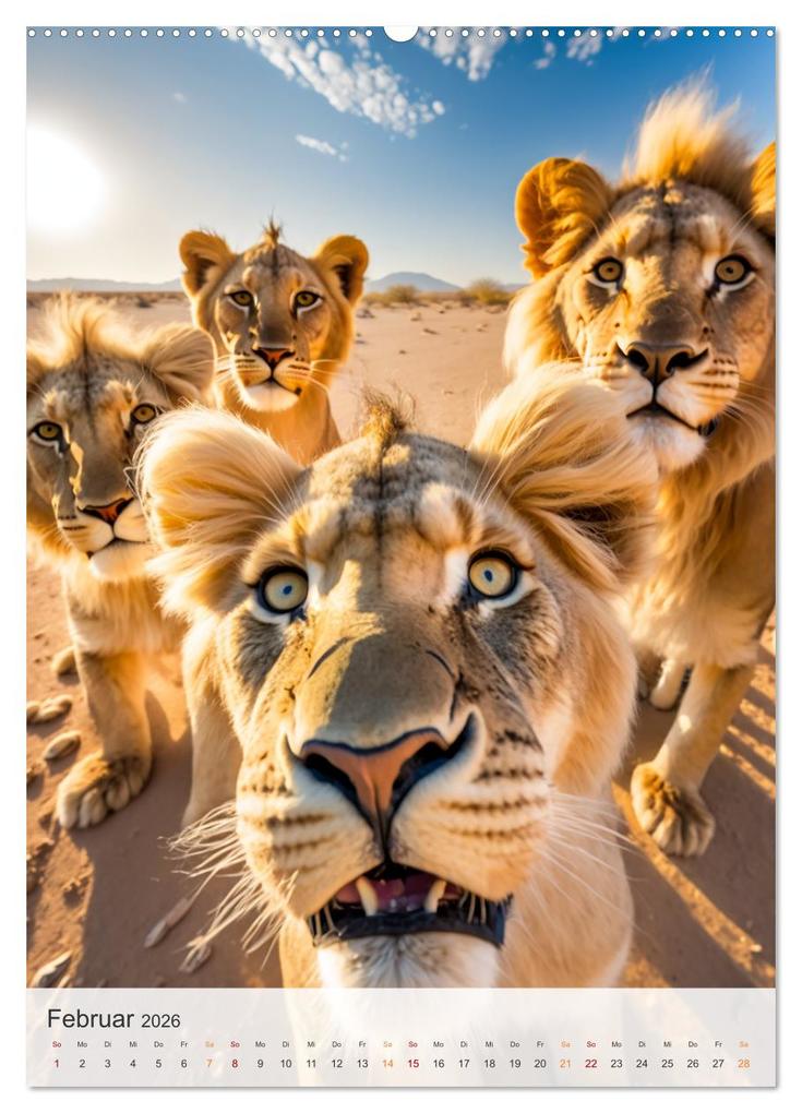 Weitere Ansicht: Lustige Tier-Selfies (Wandkalender 2026 DIN A2 hoch), CALVENDO Monatskalender | Calvendo, Steffen Gierok-Latniak