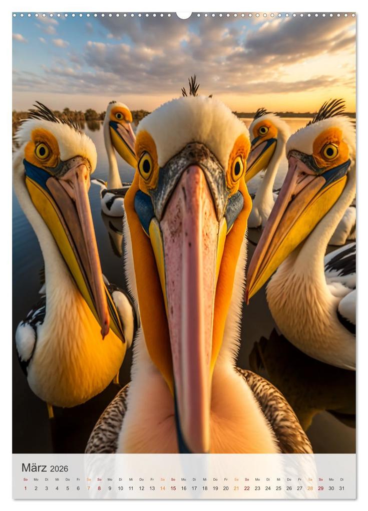 Weitere Ansicht: Lustige Tier-Selfies (Wandkalender 2026 DIN A2 hoch), CALVENDO Monatskalender | Calvendo, Steffen Gierok-Latniak
