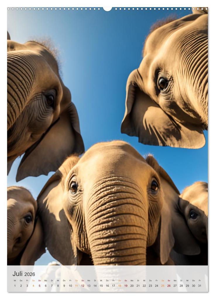 Weitere Ansicht: Lustige Tier-Selfies (Wandkalender 2026 DIN A2 hoch), CALVENDO Monatskalender | Calvendo, Steffen Gierok-Latniak