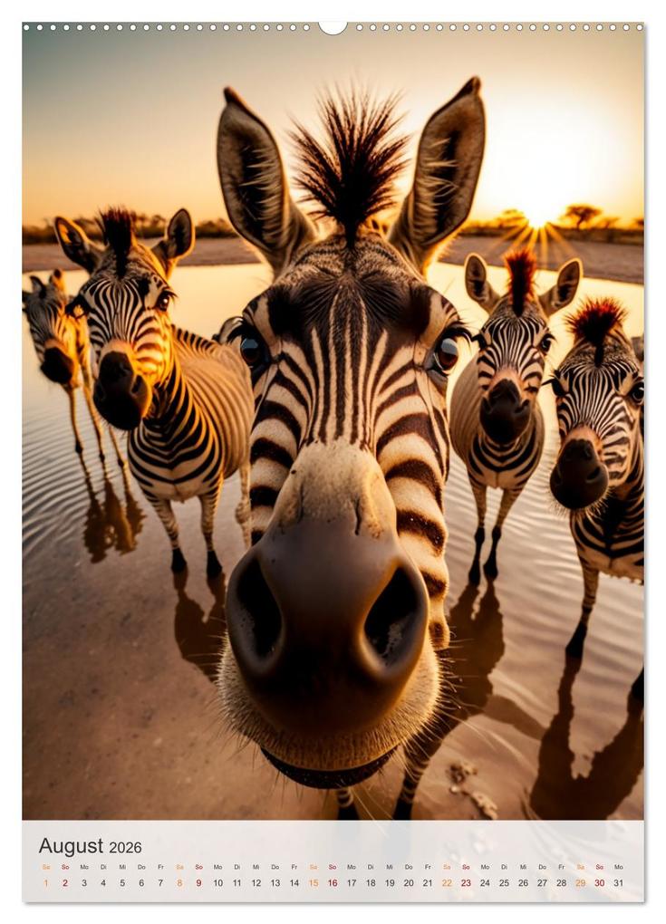 Weitere Ansicht: Lustige Tier-Selfies (Wandkalender 2026 DIN A2 hoch), CALVENDO Monatskalender | Calvendo, Steffen Gierok-Latniak