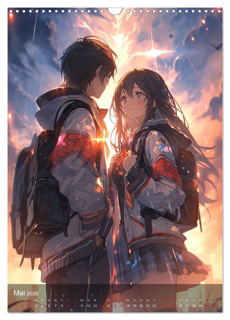 Weitere Ansicht: Verliebt in Manga (Wandkalender 2026 DIN A3 hoch), CALVENDO Monatskalender | Calvendo, Kerstin Waurick