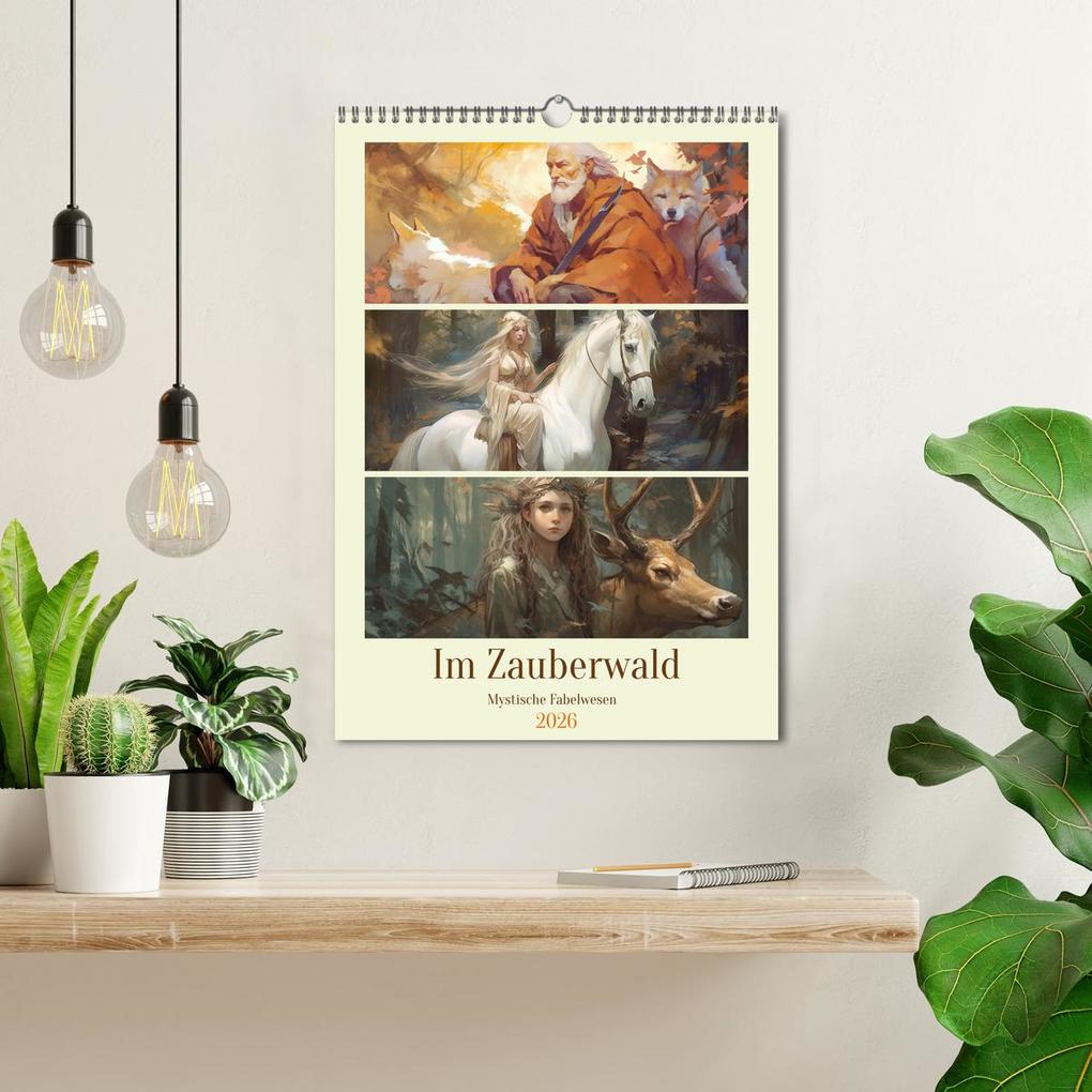 Weitere Ansicht: Im Zauberwald. Mystische Fabelwesen (Wandkalender 2026 DIN A3 hoch), CALVENDO Monatskalender | Calvendo, Rose Hurley