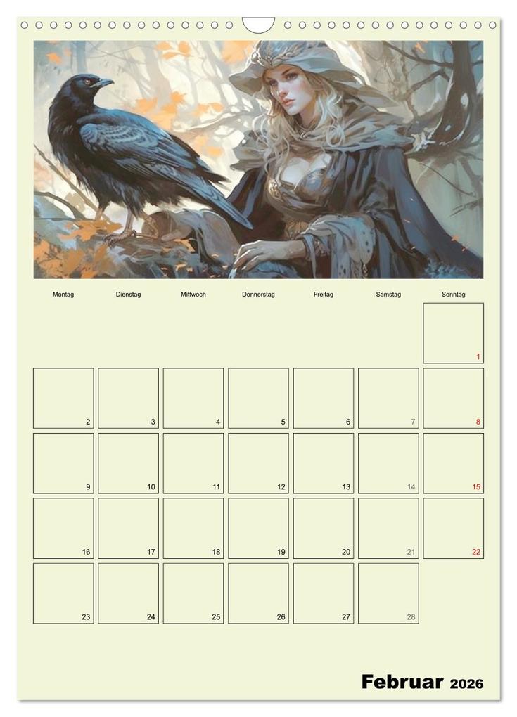 Weitere Ansicht: Im Zauberwald. Mystische Fabelwesen (Wandkalender 2026 DIN A3 hoch), CALVENDO Monatskalender | Calvendo, Rose Hurley