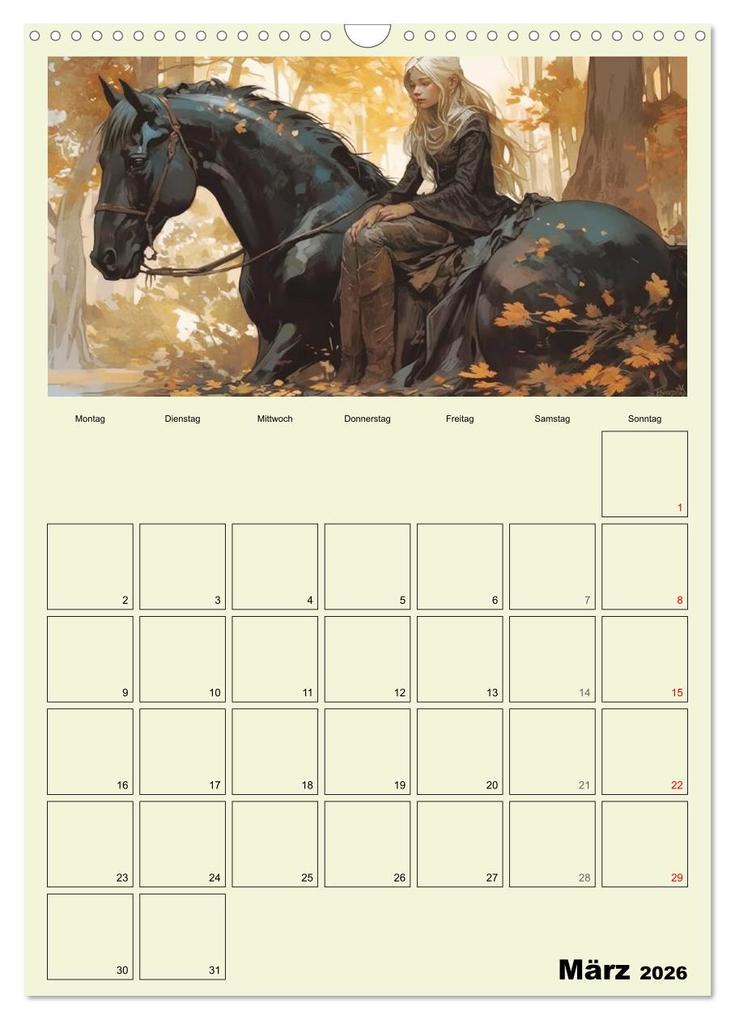 Weitere Ansicht: Im Zauberwald. Mystische Fabelwesen (Wandkalender 2026 DIN A3 hoch), CALVENDO Monatskalender | Calvendo, Rose Hurley