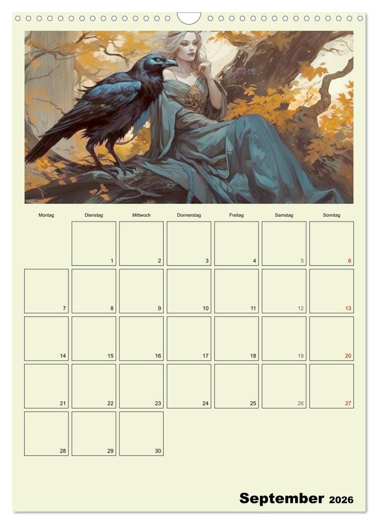 Weitere Ansicht: Im Zauberwald. Mystische Fabelwesen (Wandkalender 2026 DIN A3 hoch), CALVENDO Monatskalender | Calvendo, Rose Hurley