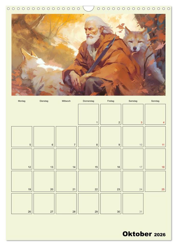 Weitere Ansicht: Im Zauberwald. Mystische Fabelwesen (Wandkalender 2026 DIN A3 hoch), CALVENDO Monatskalender | Calvendo, Rose Hurley