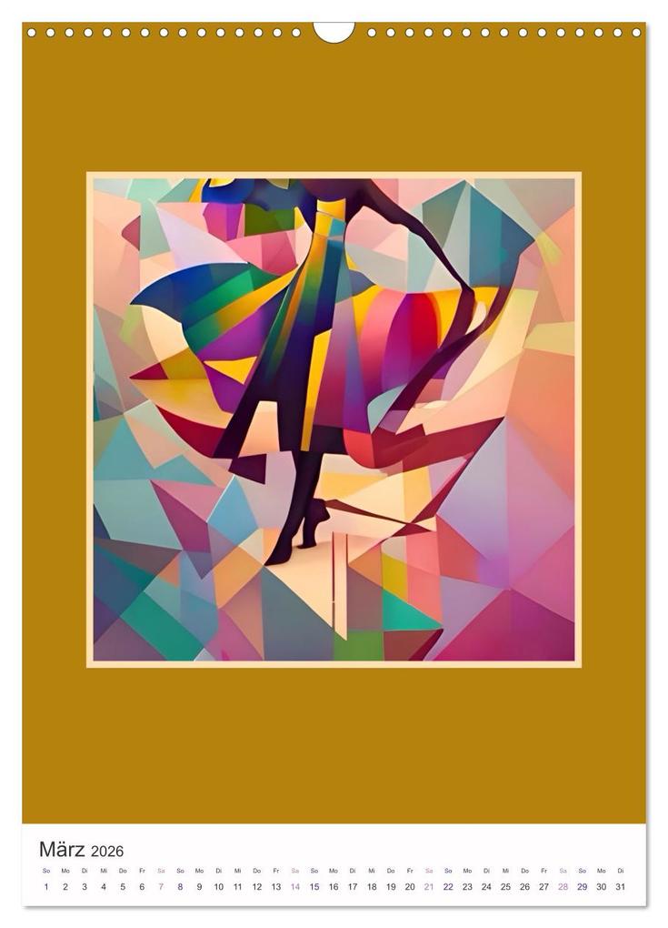 Weitere Ansicht: Tanzvergnügen, abstrakt, farbenfroh und voller Schwung (Wandkalender 2026 DIN A3 hoch), CALVENDO Monatskalender | Calvendo, IssaBild, IssaBild IssaBild