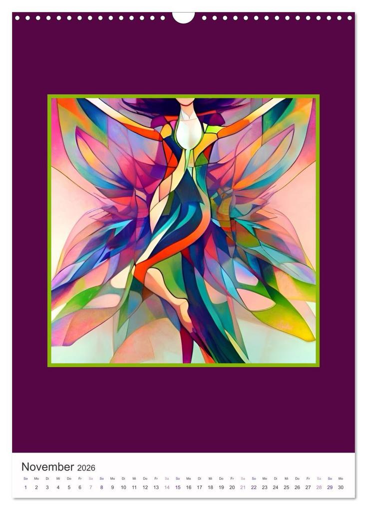 Weitere Ansicht: Tanzvergnügen, abstrakt, farbenfroh und voller Schwung (Wandkalender 2026 DIN A3 hoch), CALVENDO Monatskalender | Calvendo, IssaBild, IssaBild IssaBild