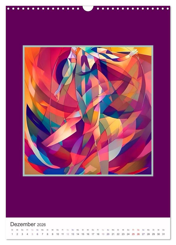 Weitere Ansicht: Tanzvergnügen, abstrakt, farbenfroh und voller Schwung (Wandkalender 2026 DIN A3 hoch), CALVENDO Monatskalender | Calvendo, IssaBild, IssaBild IssaBild