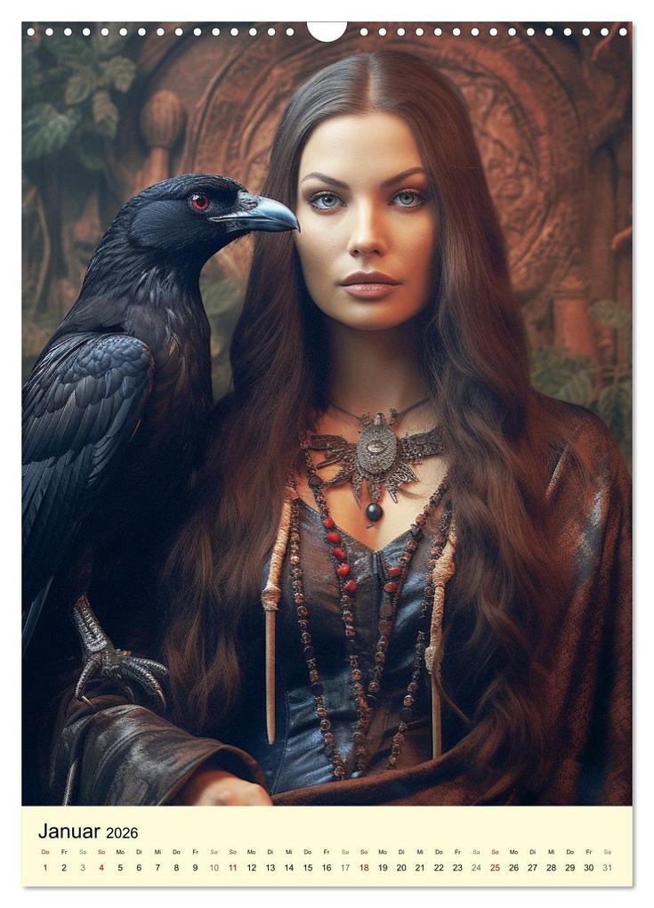 Weitere Ansicht: Die Anderwelt. Mystische Sagengestalten der Kelten (Wandkalender 2026 DIN A3 hoch), CALVENDO Monatskalender | Calvendo, Rose Hurley