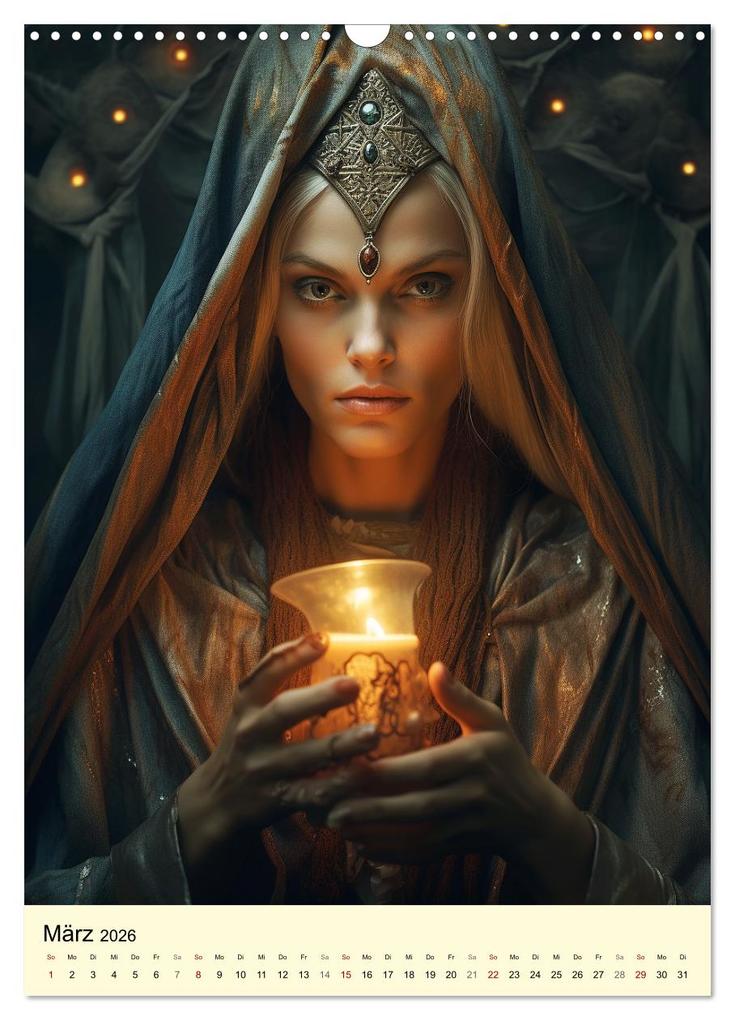 Weitere Ansicht: Die Anderwelt. Mystische Sagengestalten der Kelten (Wandkalender 2026 DIN A3 hoch), CALVENDO Monatskalender | Calvendo, Rose Hurley