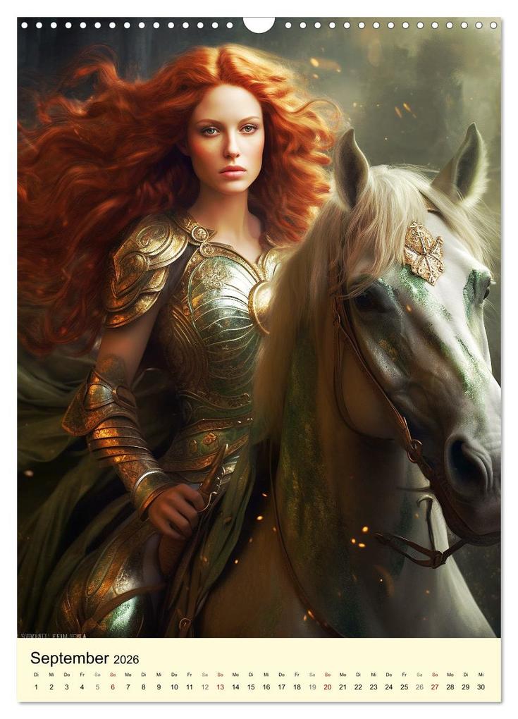 Weitere Ansicht: Die Anderwelt. Mystische Sagengestalten der Kelten (Wandkalender 2026 DIN A3 hoch), CALVENDO Monatskalender | Calvendo, Rose Hurley