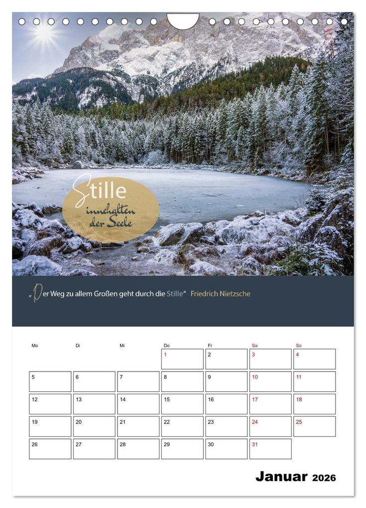 Weitere Ansicht: Zitate Wegbegleiter, mit Sprüchen durch das Jahr by VogtArt (Wandkalender 2026 DIN A4 hoch), CALVENDO Monatskalender | VogtArt VogtArt, Calvendo, VogtArt