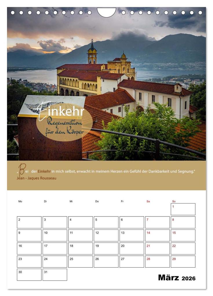 Weitere Ansicht: Zitate Wegbegleiter, mit Sprüchen durch das Jahr by VogtArt (Wandkalender 2026 DIN A4 hoch), CALVENDO Monatskalender | VogtArt VogtArt, Calvendo, VogtArt