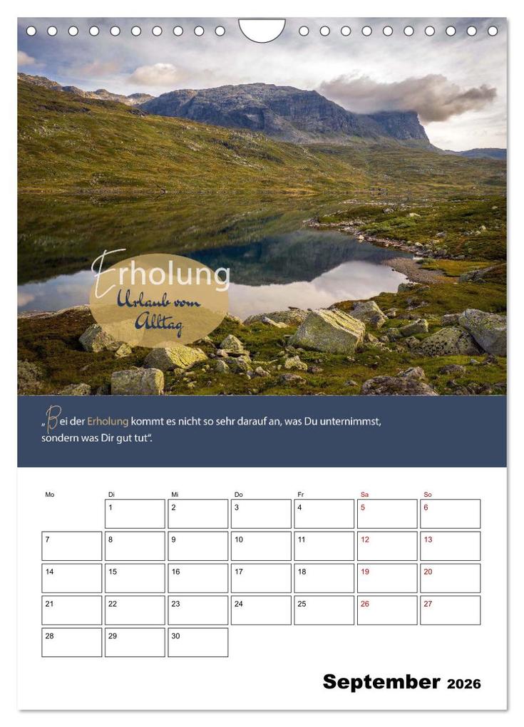 Weitere Ansicht: Zitate Wegbegleiter, mit Sprüchen durch das Jahr by VogtArt (Wandkalender 2026 DIN A4 hoch), CALVENDO Monatskalender | VogtArt VogtArt, Calvendo, VogtArt