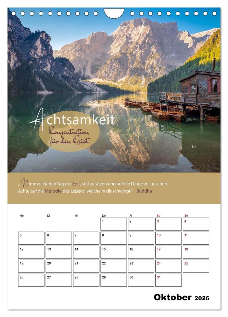 Weitere Ansicht: Zitate Wegbegleiter, mit Sprüchen durch das Jahr by VogtArt (Wandkalender 2026 DIN A4 hoch), CALVENDO Monatskalender | VogtArt VogtArt, Calvendo, VogtArt